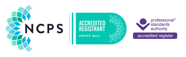 Accredited counsellor badge showing that Jessica is a professional counsellor who is qualified and on the accredited register. Trusted and verified counsellor.